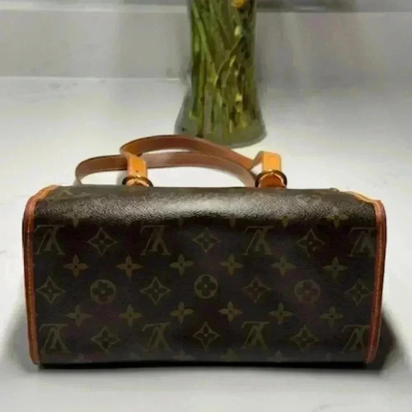 LOUIS VUITTON Popincourt Haut Shoulder Bag Monogram Leather Brown + COA - Picture 11 of 16